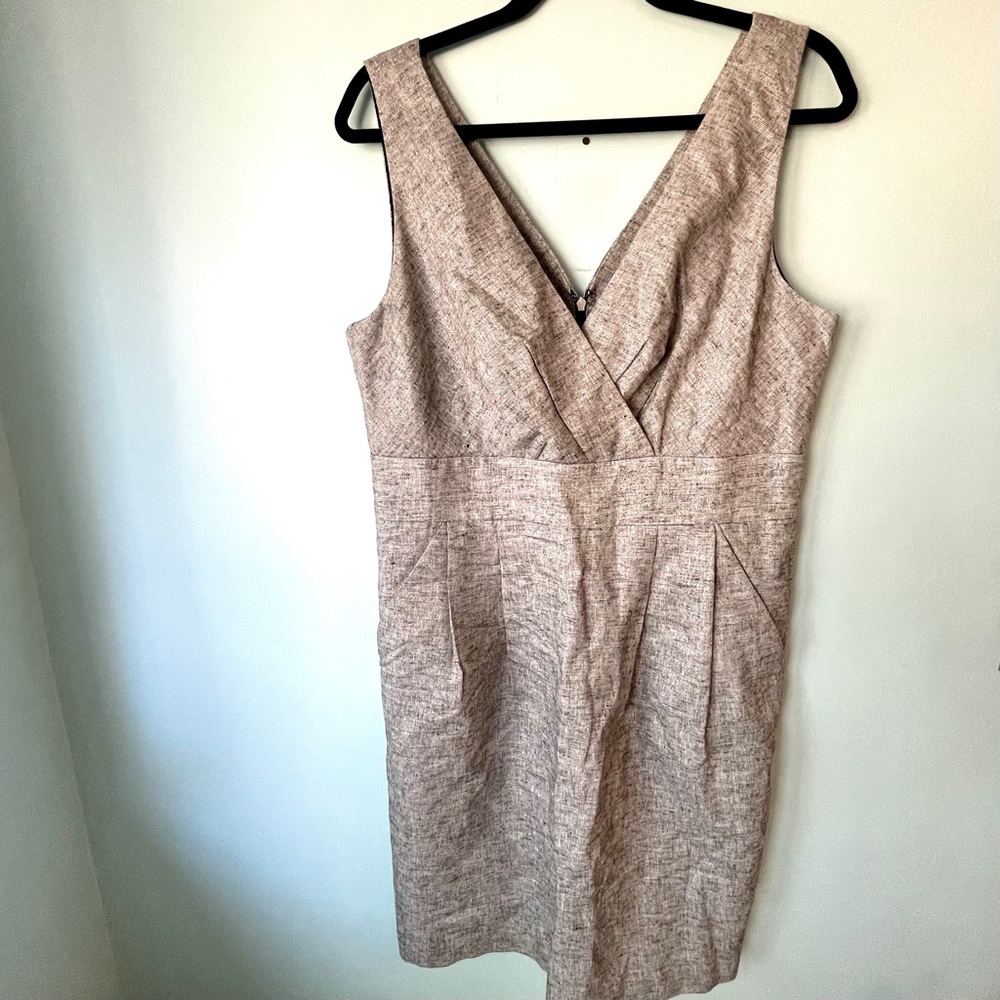 NWT Loft Black & Silver Tweed Dress, sz 12